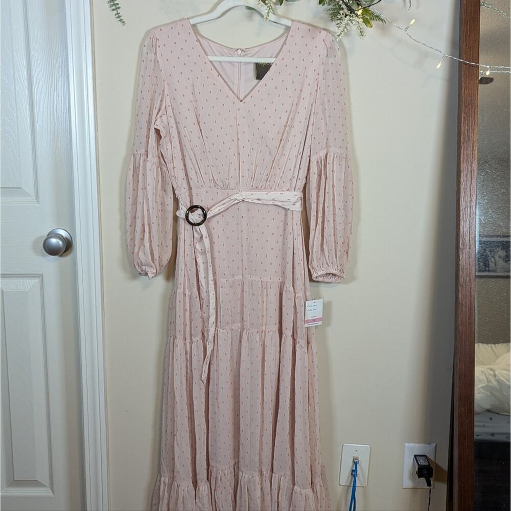 Taylor Women's Midi Dress in Light Pink - Picture 4 of 10